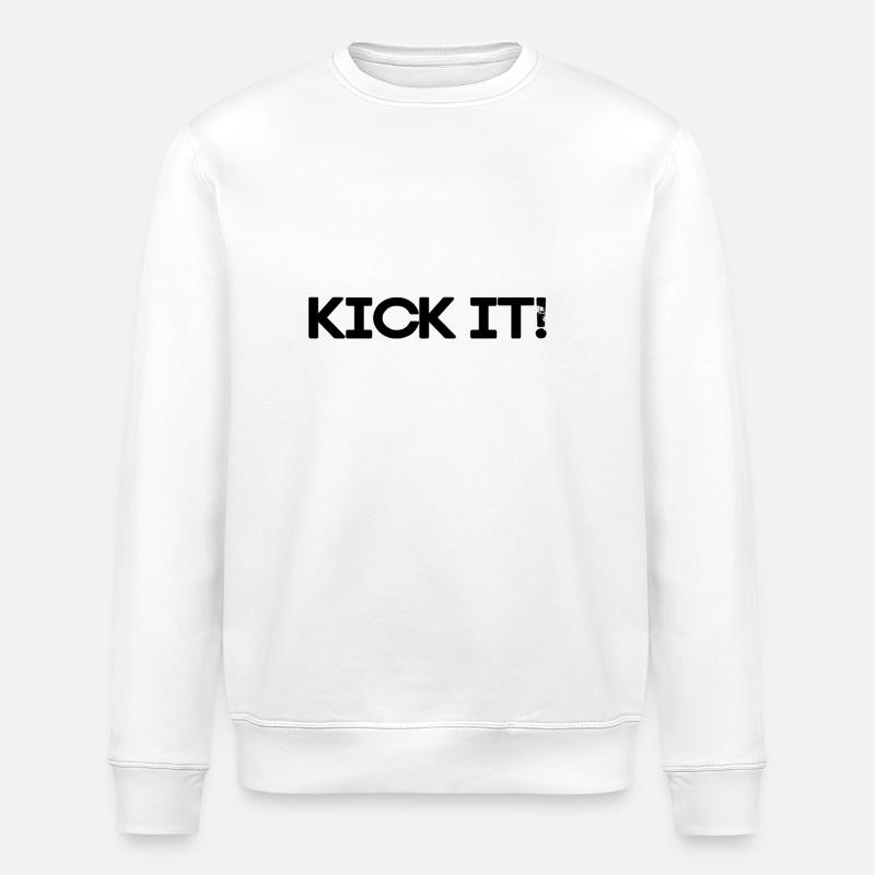 KICK IT - Stanley/Stella ROLLER Unisex Organic Sweatshirt - white