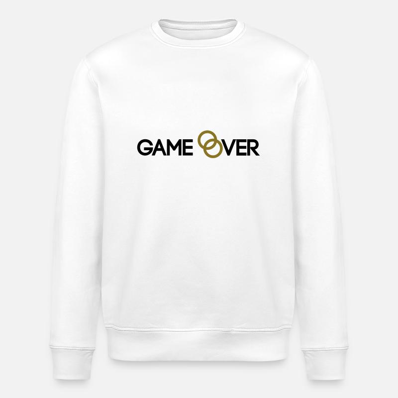 Game over - Sweat bio ROLLER Stanley/Stella Unisexe - blanc