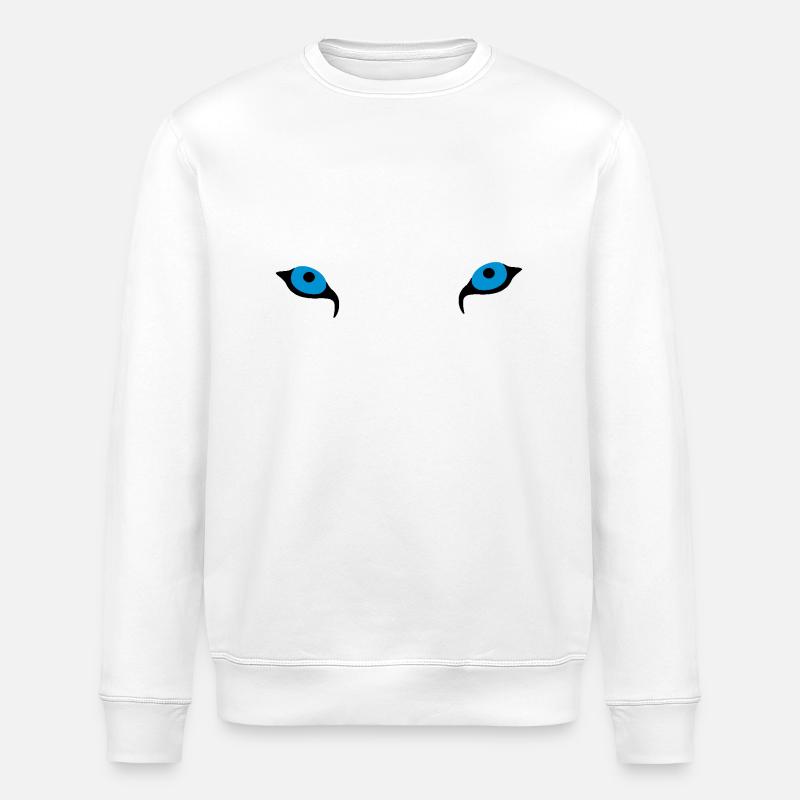 Husky - Huskyaugen - Stanley/Stella Unisex Bio-Sweatshirt ROLLER - Weiß