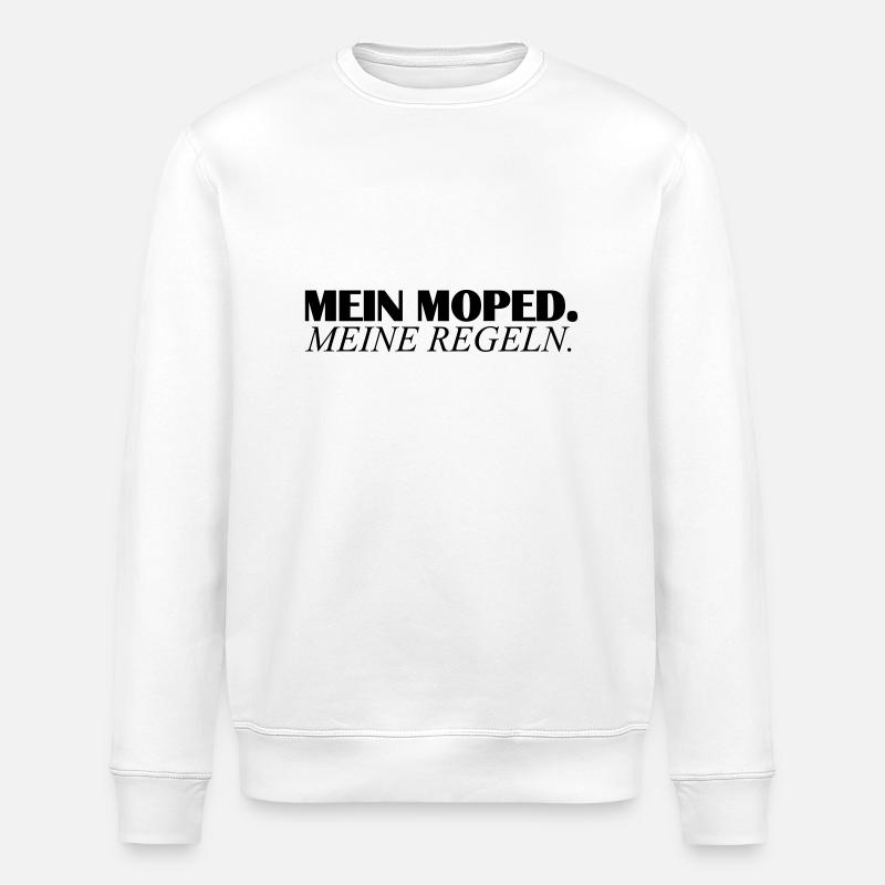mein moped - Stanley/Stella Unisex Bio-Sweatshirt ROLLER - Weiß