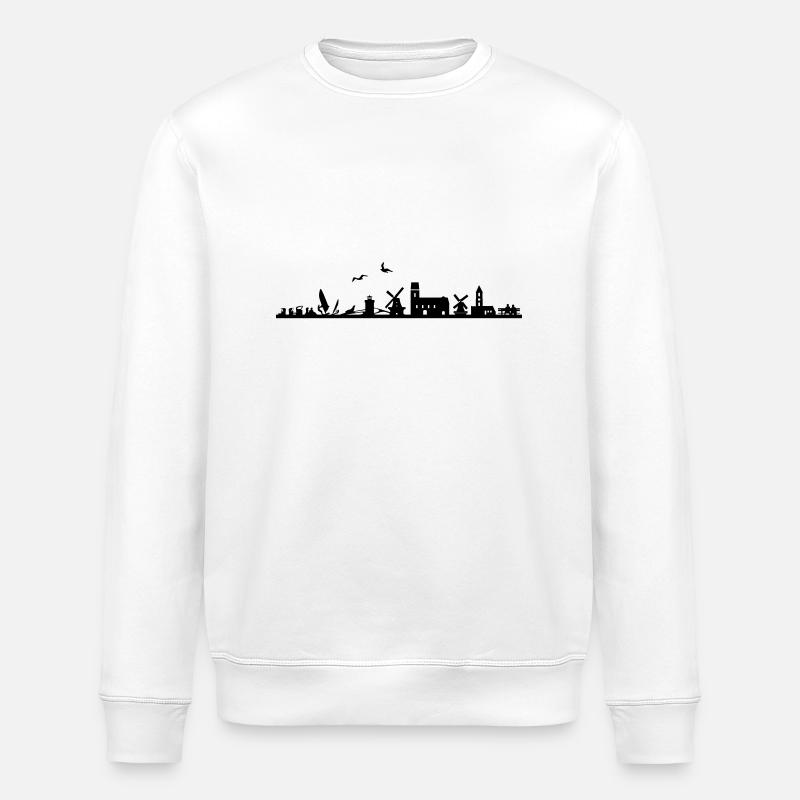 Skyline - Föhr - Stanley/Stella Unisex Bio-Sweatshirt ROLLER - Weiß