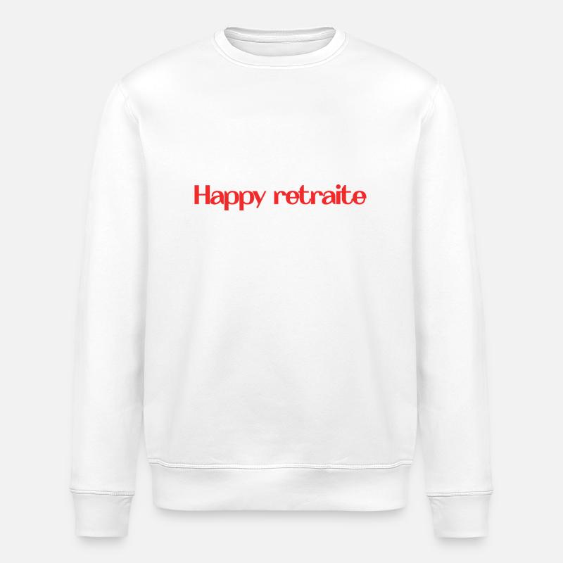 RETRAITE. RETRAITE. RETRAITEE. RETRAITE - Sweat bio ROLLER Stanley/Stella Unisexe - blanc