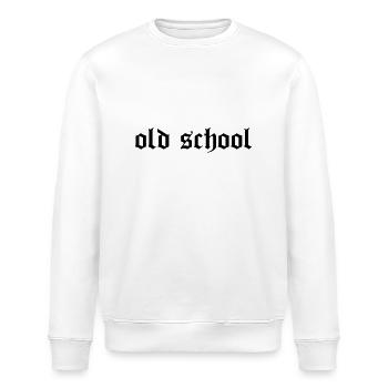 "Old School" - Stanley/Stella Unisex Bio-Sweatshirt ROLLER - Weiß - Vorne - Nik (191cm)