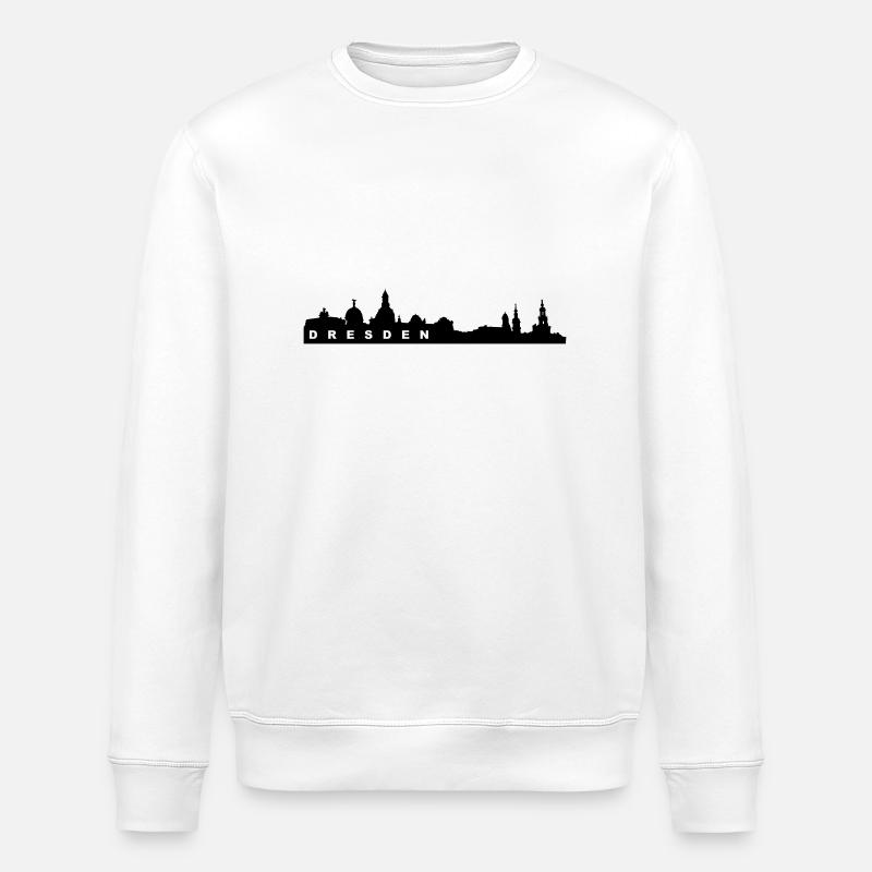 Dresden Skyline - Stanley/Stella Unisex Bio-Sweatshirt ROLLER - Weiß