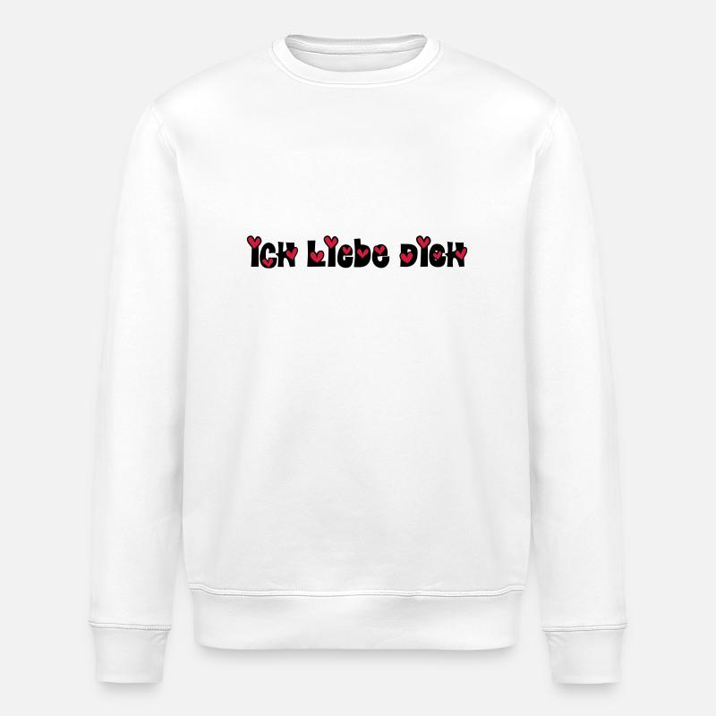 ich liebe dich - Stanley/Stella Unisex Bio-Sweatshirt ROLLER - Weiß