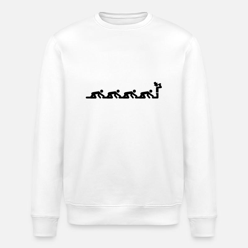 drinking__f1 - Stanley/Stella Unisex Bio-Sweatshirt ROLLER - Weiß