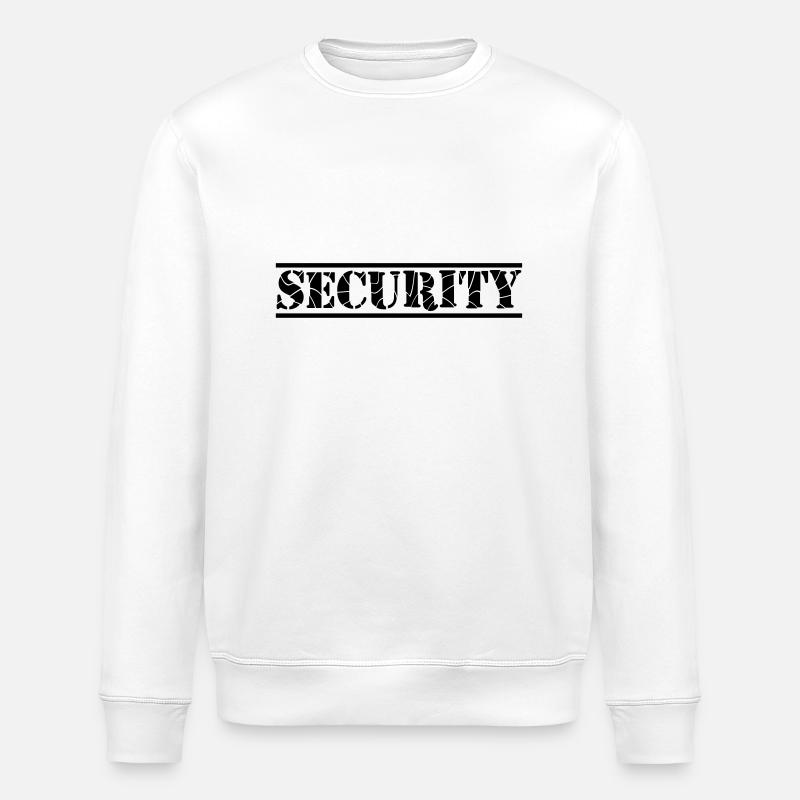 Security Lines Design - Stanley/Stella Unisex Bio-Sweatshirt ROLLER - Weiß