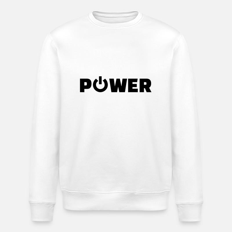 Power - Stanley/Stella ROLLER Unisex Organic Sweatshirt - white