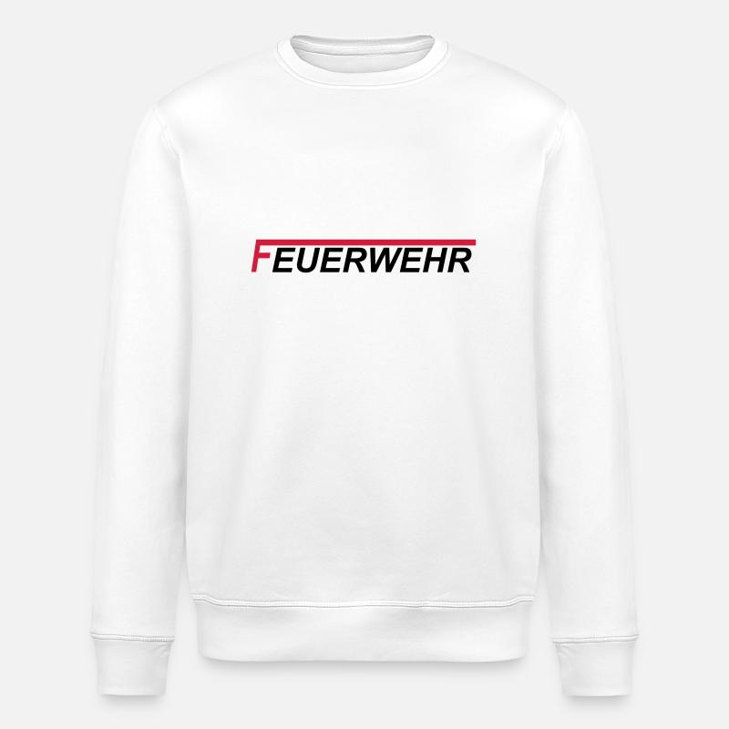 Feuerwehr langes F 2 farbig - Stanley/Stella Unisex Bio-Sweatshirt ROLLER - Weiß