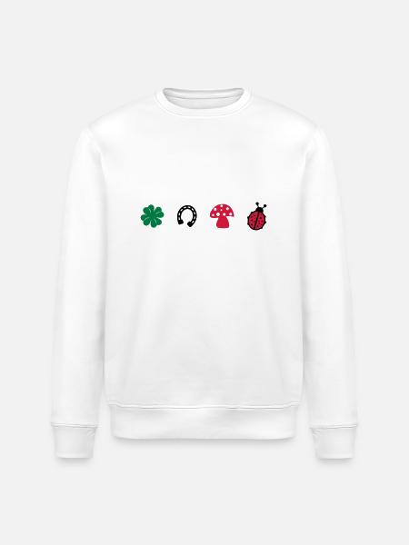 Glücksbringer - Stanley/Stella Unisex Bio-Sweatshirt ROLLER - Weiß