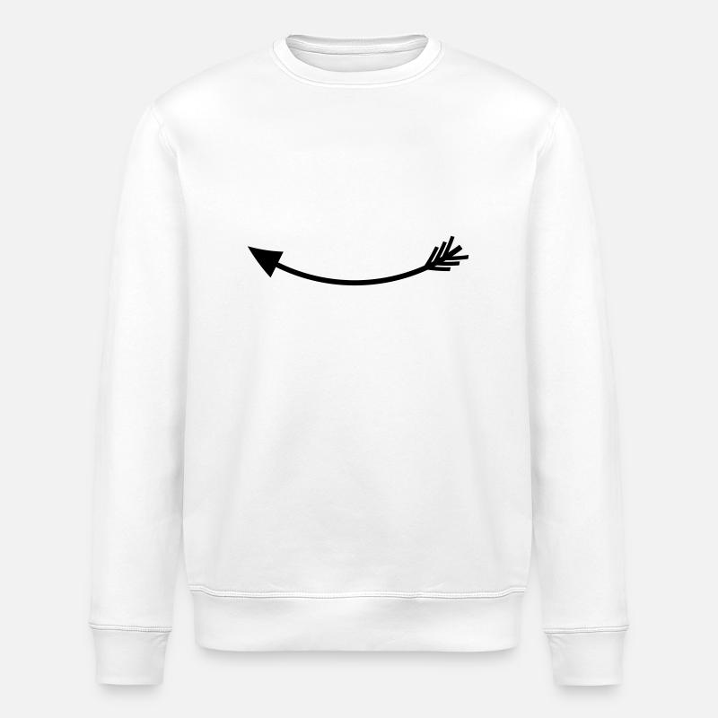 Flèche gauche - Sweat bio ROLLER Stanley/Stella Unisexe - blanc