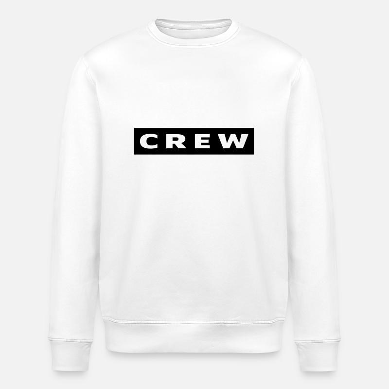 Crew patch - Stanley/Stella ROLLER Unisex Organic Sweatshirt - white