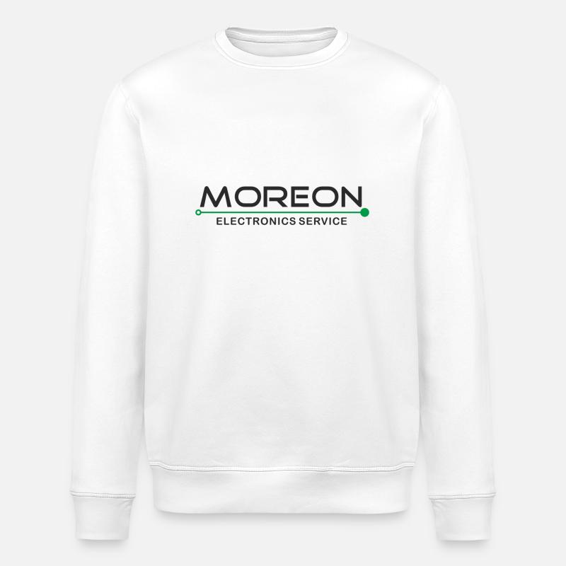 Moron Electronics - Stanley/Stella ROLLER Unisex Organic Sweatshirt - white
