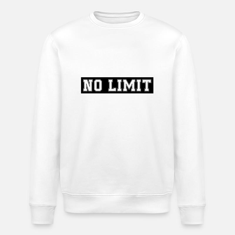 No Limit - Stanley/Stella ROLLER Unisex Organic Sweatshirt - white