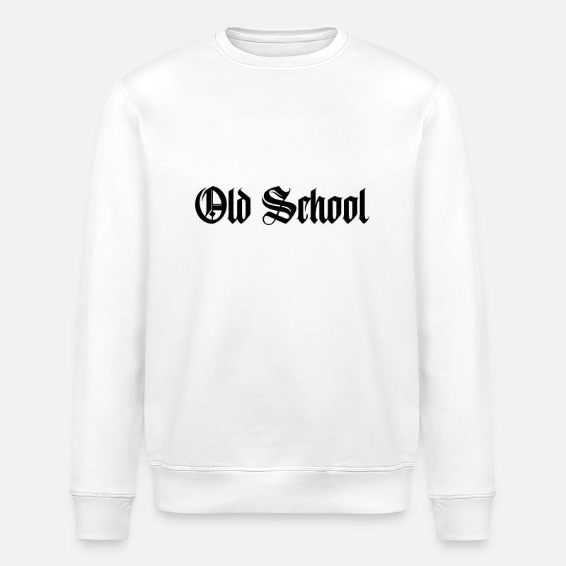 Old School - Stanley/Stella ROLLER Unisex Organic Sweatshirt - white