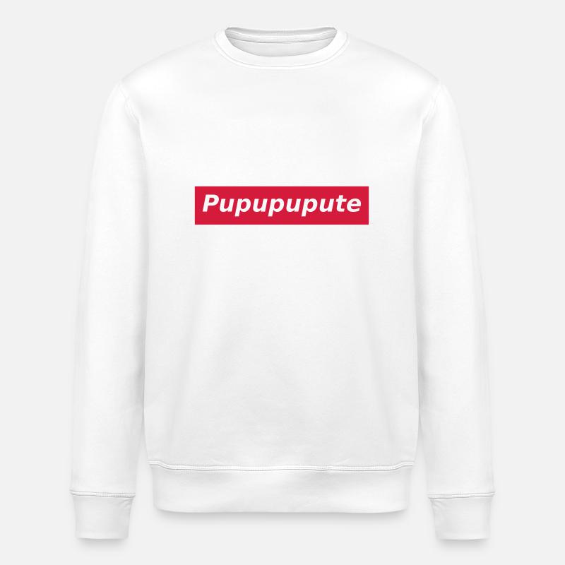 Pupupupute - Sweat bio ROLLER Stanley/Stella Unisexe - blanc