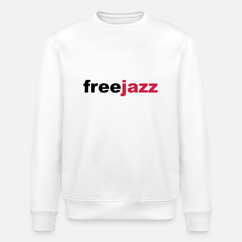 Free Jazz - Stanley/Stella Unisex Bio-Sweatshirt ROLLER - Weiß