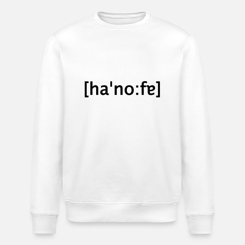 hannover loud writing - Stanley/Stella ROLLER Unisex Organic Sweatshirt - white