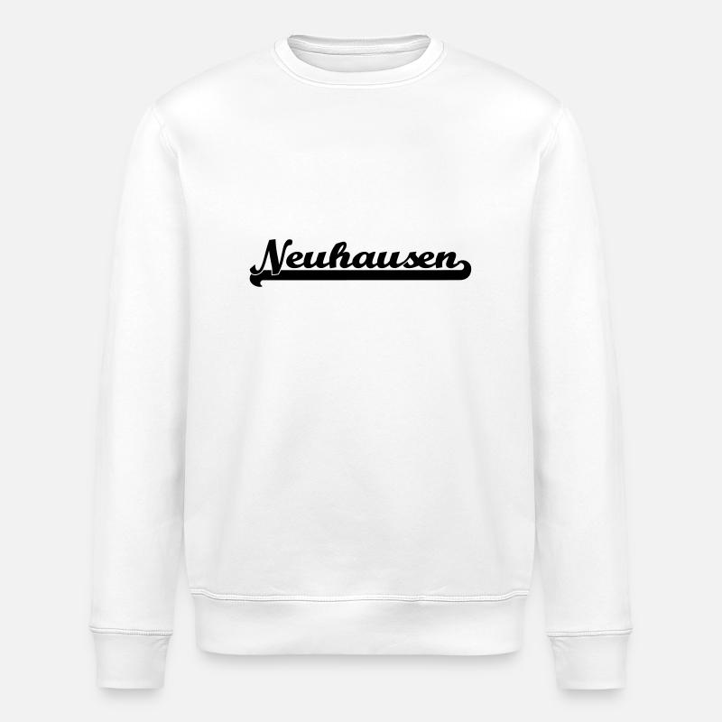 neuhausen writing - Stanley/Stella ROLLER Unisex Organic Sweatshirt - white