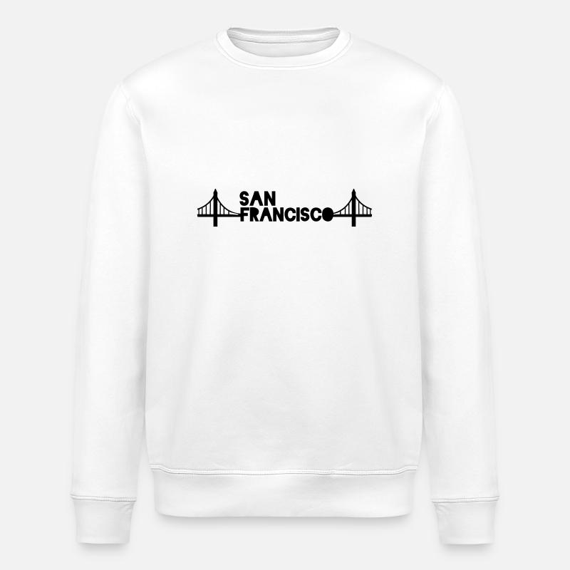 San Francisco - Stanley/Stella Unisex Bio-Sweatshirt ROLLER - Weiß