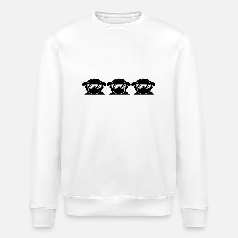 Cool Sheeps - Stanley/Stella Unisex Bio-Sweatshirt ROLLER - Weiß