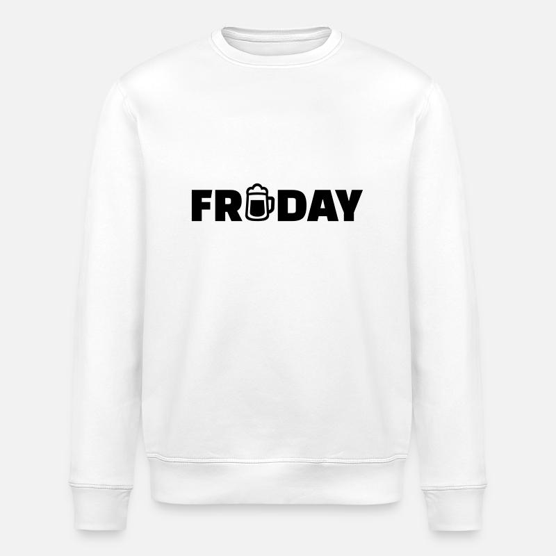 Friday - Sweat bio ROLLER Stanley/Stella Unisexe - blanc