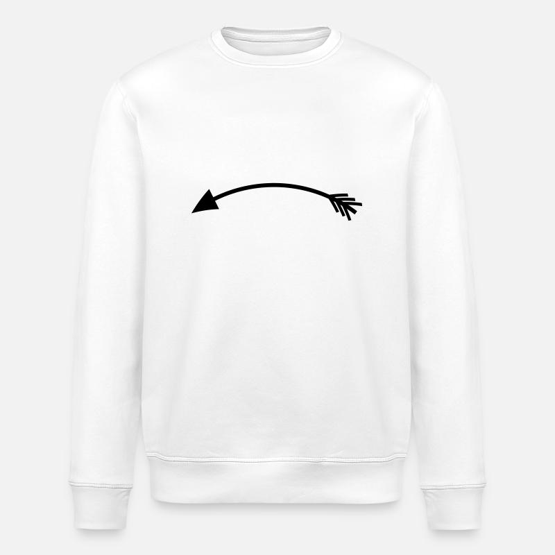 Left arrow - Stanley/Stella ROLLER Unisex Organic Sweatshirt - white