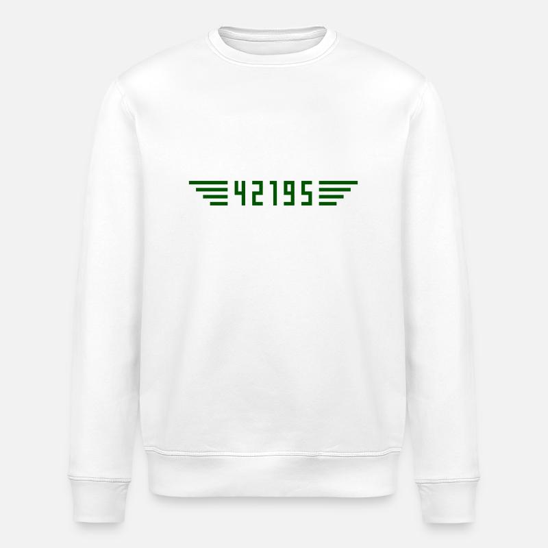 Marathon 42195 Meter - Stanley/Stella Unisex Bio-Sweatshirt ROLLER - Weiß