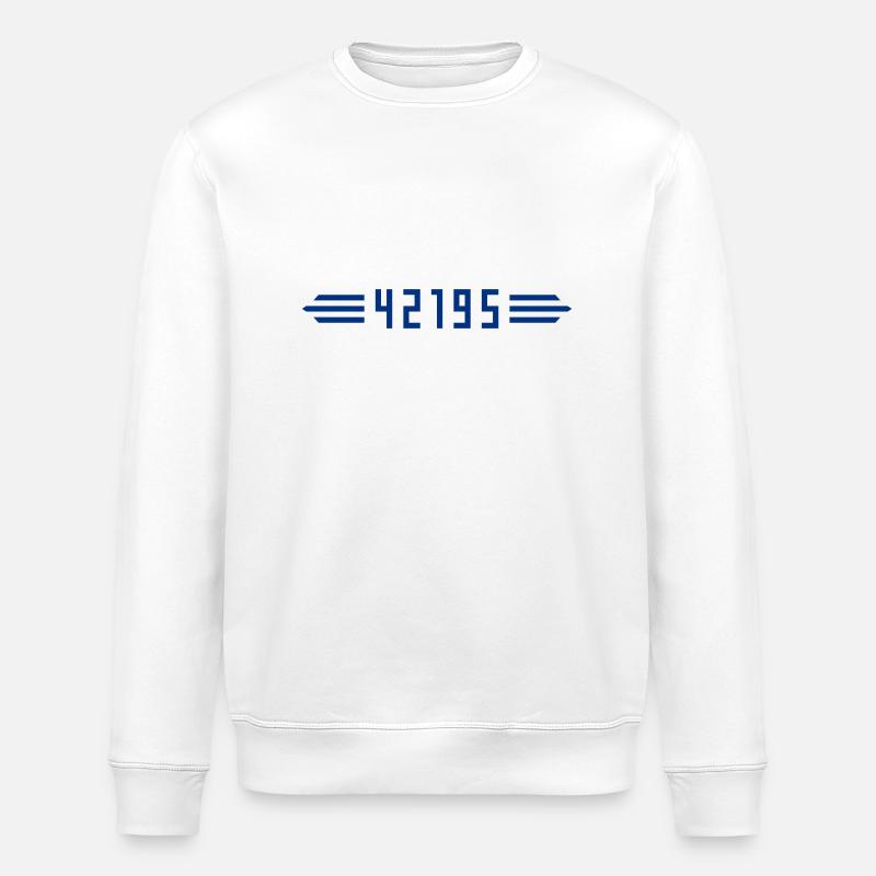 Marathon 42195 Meter - Stanley/Stella Unisex Bio-Sweatshirt ROLLER - Weiß