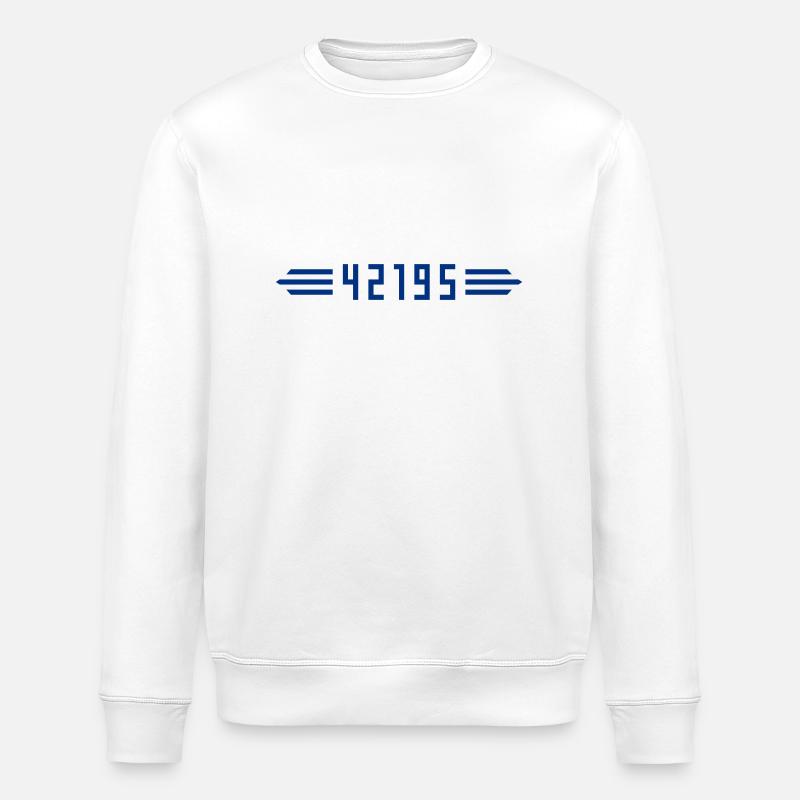 Marathon 42195 Meter - Stanley/Stella Unisex Bio-Sweatshirt ROLLER - Weiß
