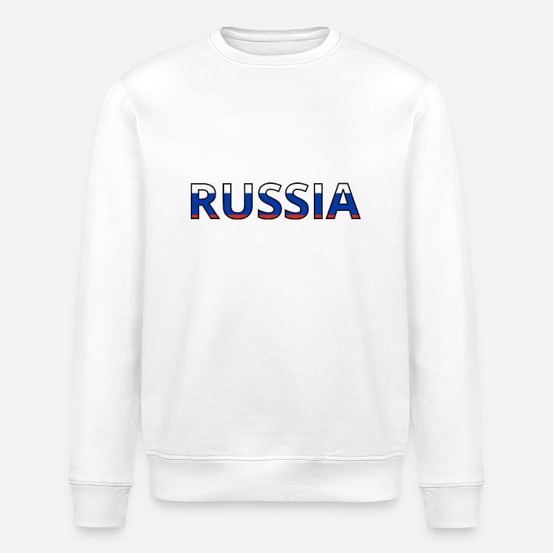 Drapeau Russia - Sweat bio ROLLER Stanley/Stella Unisexe - blanc