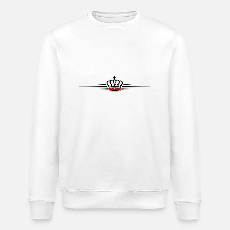 Krone Symbolik - Stanley/Stella Unisex Bio-Sweatshirt ROLLER - Weiß