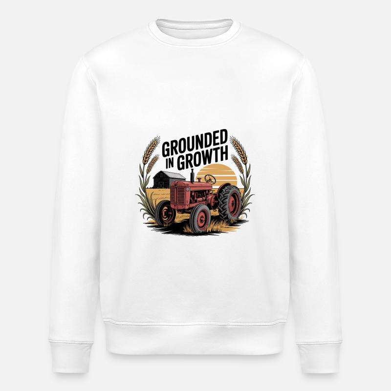 Ancré dans la croissance - Sweat bio ROLLER Stanley/Stella Unisexe - blanc