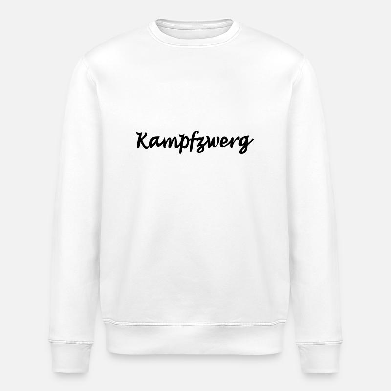 battle dwarf - Stanley/Stella ROLLER Unisex Organic Sweatshirt - white