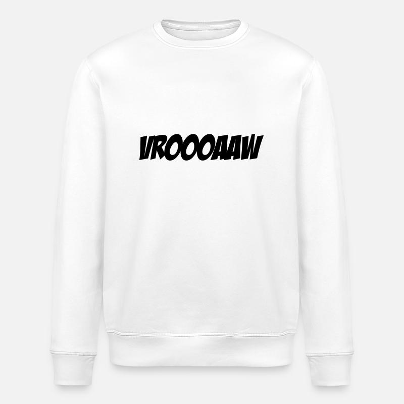 Vroooaaw - Sweat bio ROLLER Stanley/Stella Unisexe - blanc