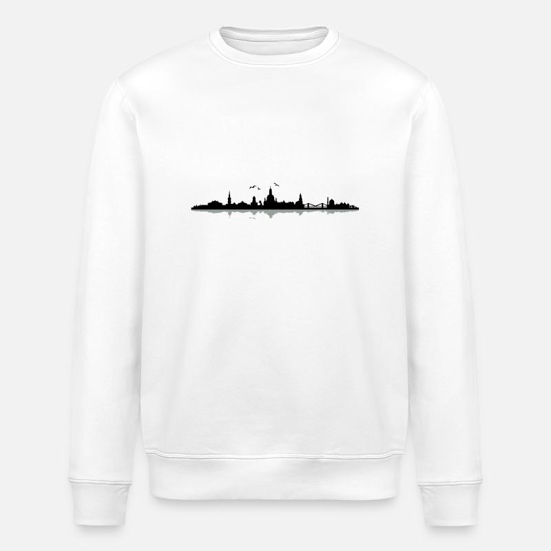 Dresden Skyline - Stanley/Stella Unisex Bio-Sweatshirt ROLLER - Weiß