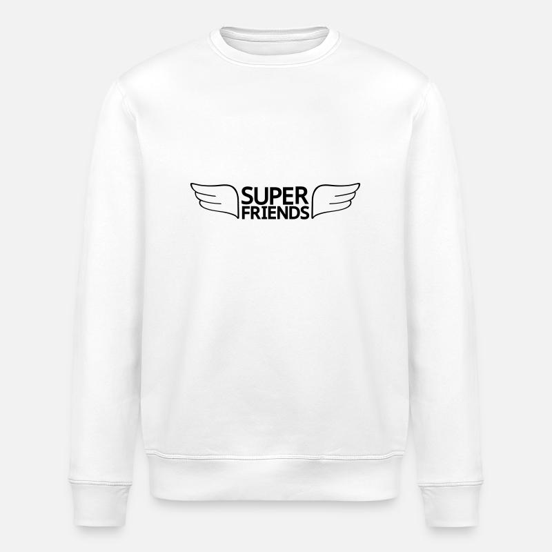 Super Friends - Stanley/Stella Unisex Bio-Sweatshirt ROLLER - Weiß