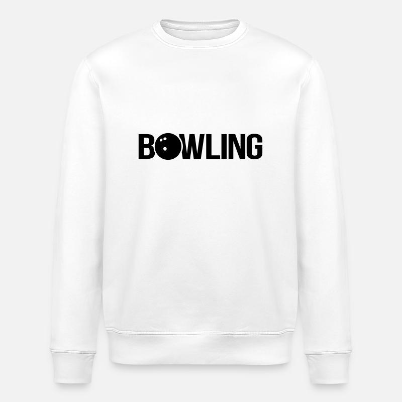 bowling - Stanley/Stella ROLLER Unisex Organic Sweatshirt - white