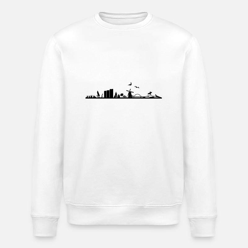 Skyline - Fehmarn - Stanley/Stella Unisex Bio-Sweatshirt ROLLER - Weiß