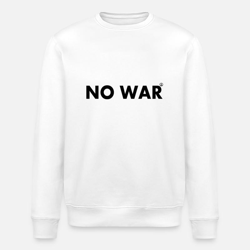 No war - Sweat bio ROLLER Stanley/Stella Unisexe - blanc