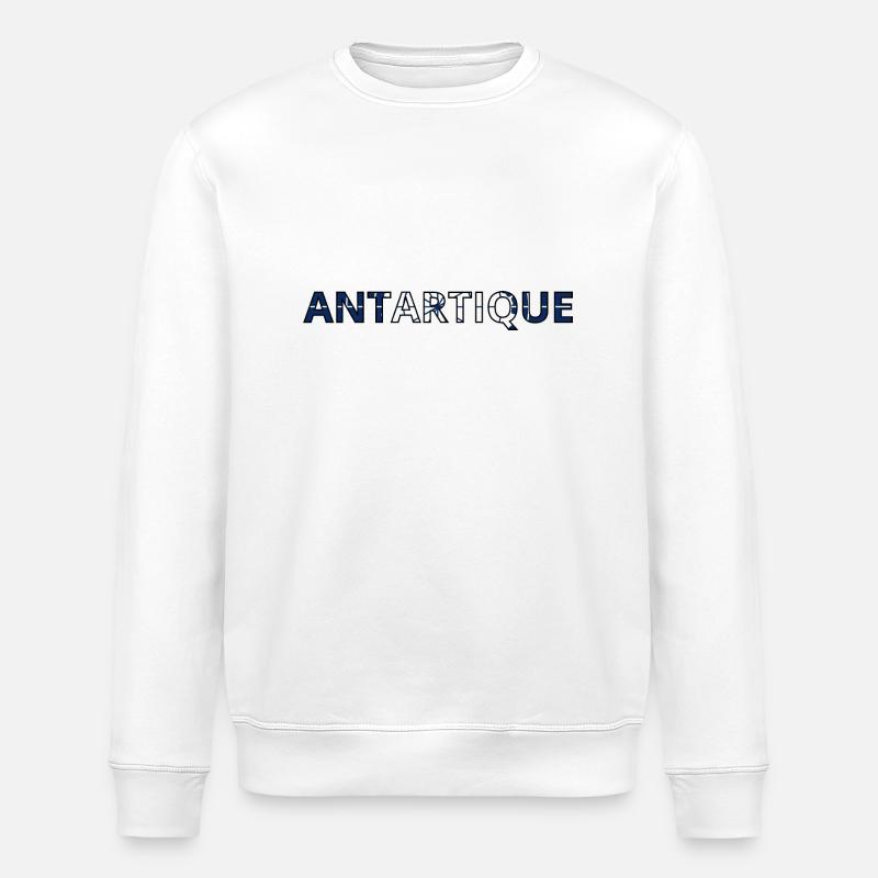Drapeau Antarctique - Sweat bio ROLLER Stanley/Stella Unisexe - blanc