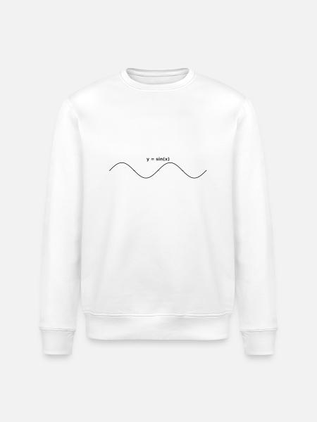 sinus graph design - Stanley/Stella Unisex Bio-Sweatshirt ROLLER - Weiß