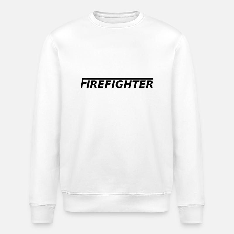 Firefighter - Stanley/Stella ROLLER Unisex Organic Sweatshirt - white