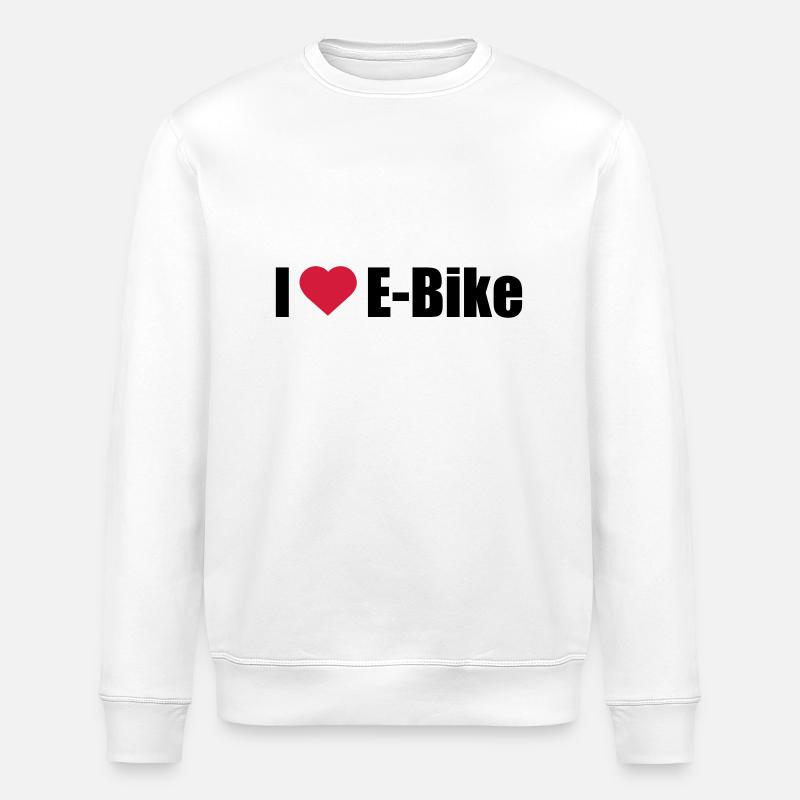 J'adore e-bike - Sweat bio ROLLER Stanley/Stella Unisexe - blanc