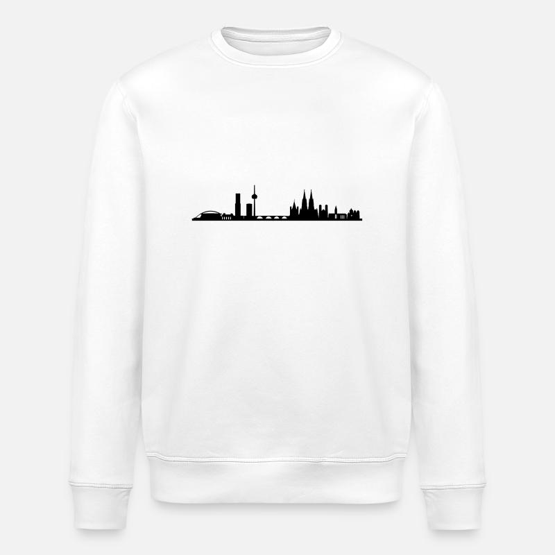 Skyline Cologne - Stanley/Stella ROLLER Unisex Organic Sweatshirt - white