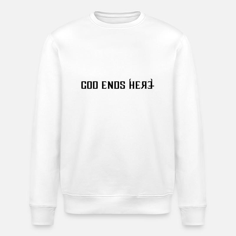 God ends - Stanley/Stella Unisex Bio-Sweatshirt ROLLER - Weiß