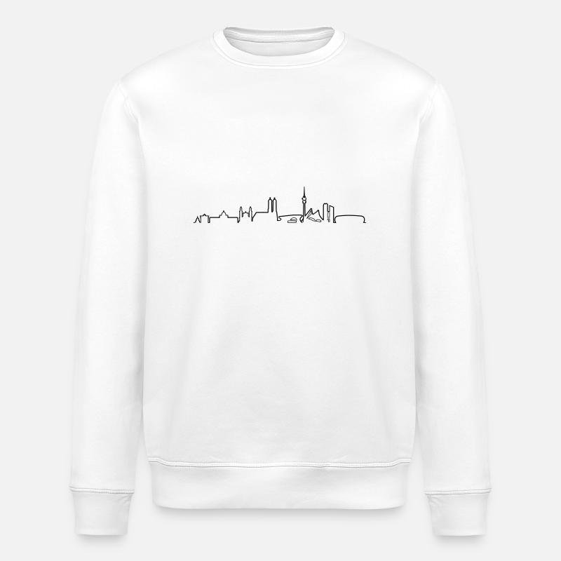 Skyline - München 2018 - Stanley/Stella Unisex Bio-Sweatshirt ROLLER - Weiß