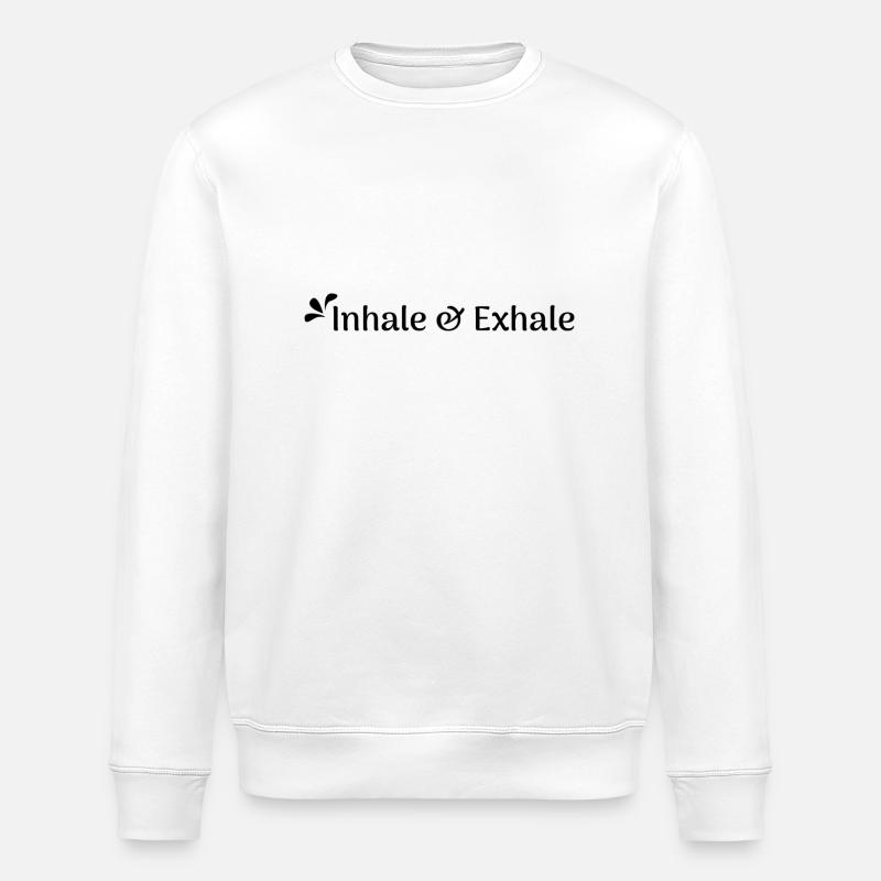 Inhale & exhale - Stanley/Stella Unisex Bio-Sweatshirt ROLLER - Weiß