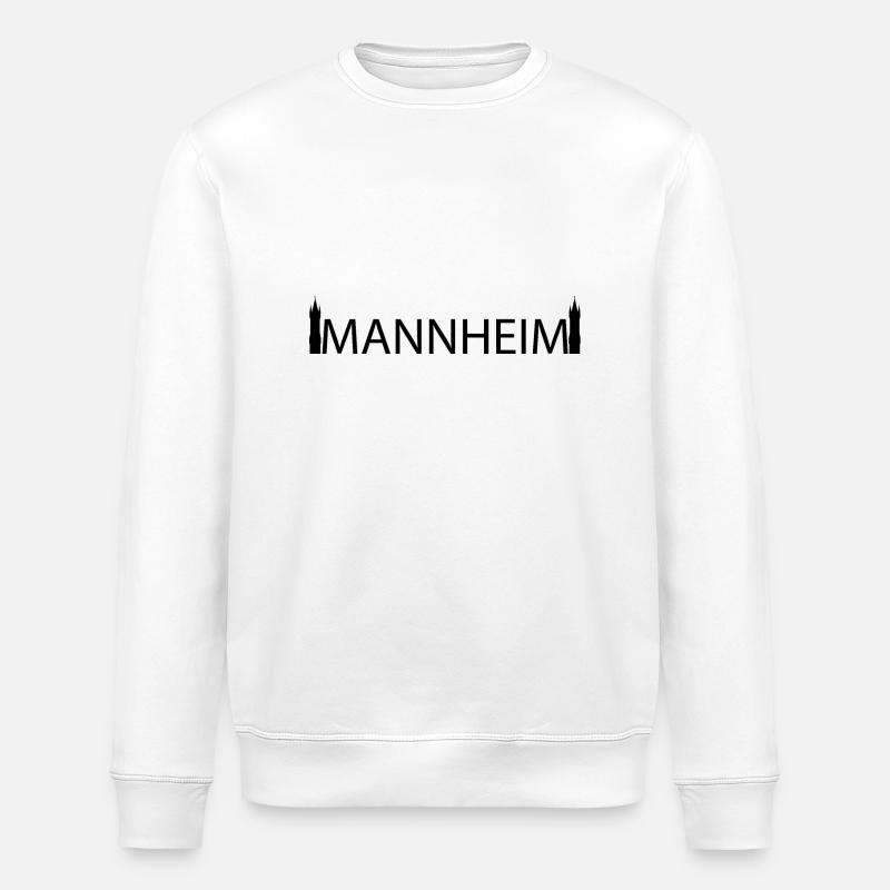 Mannheim Monnem Mannheimat - Stanley/Stella Unisex Bio-Sweatshirt ROLLER - Weiß