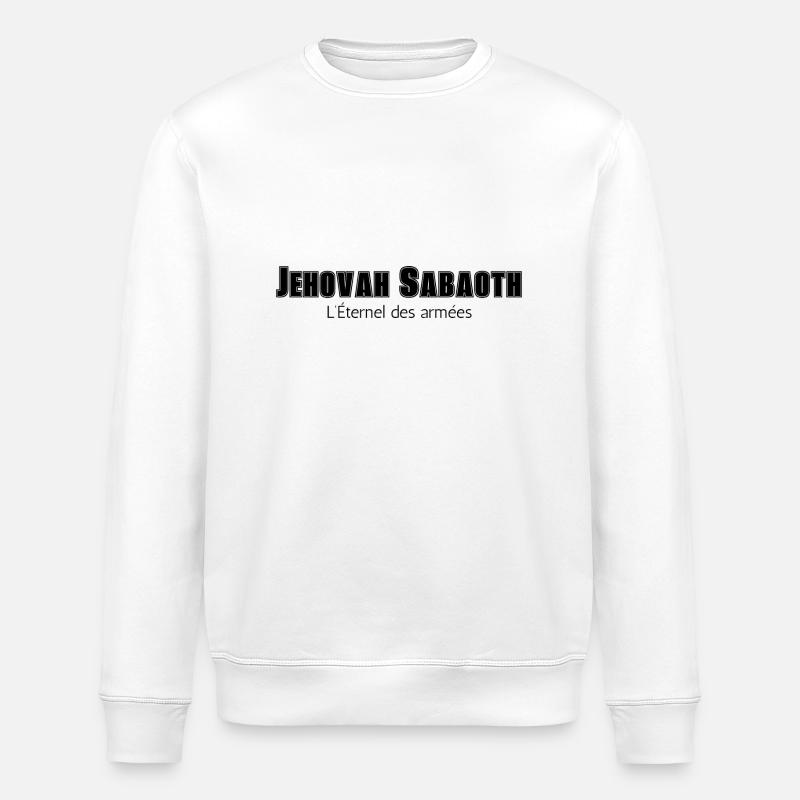 Jehovah Sabaoth - Sweat bio ROLLER Stanley/Stella Unisexe - blanc